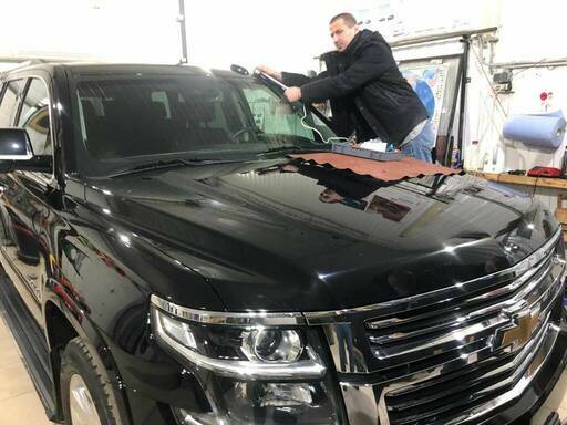 фото установка автостекла