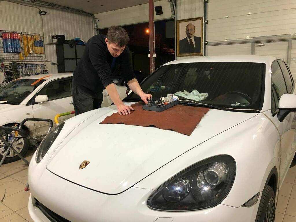 фото ремонт автостекла