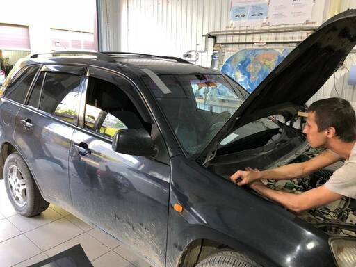 фото замена стекла мерседес